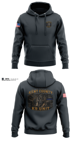 Hoodie, KCSO K9, Police, Teamtime, Team time, sublimation, custom sports apparel, team uniforms, spirit wear, spiritwear, sports uniforms, custom shirts, team store, custom team store, fundraiser sports, apparel fundraiser