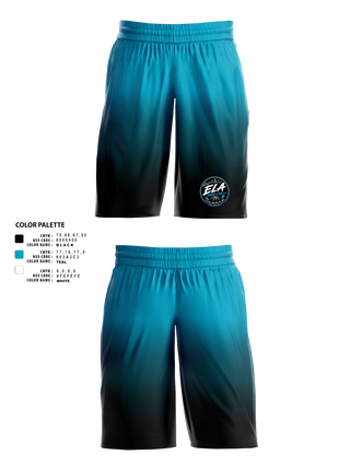 Womens Basketball Shorts, ELA hoopers, Women's Basketball, Teamtime, Team time, sublimation, custom sports apparel, team uniforms, spirit wear, spiritwear, sports uniforms, custom shirts, team store, custom team store, fundraiser sports, apparel fundraiser