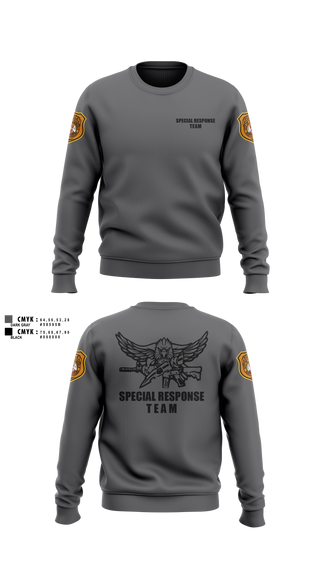 Crew Neck Sweatshirt, Special Response Team, Police, Teamtime, Team time, sublimation, custom sports apparel, team uniforms, spirit wear, spiritwear, sports uniforms, custom shirts, team store, custom team store, fundraiser sports, apparel fundraiser