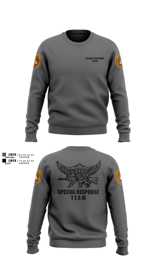 Crew Neck Sweatshirt, Special Response Team, Police, Teamtime, Team time, sublimation, custom sports apparel, team uniforms, spirit wear, spiritwear, sports uniforms, custom shirts, team store, custom team store, fundraiser sports, apparel fundraiser