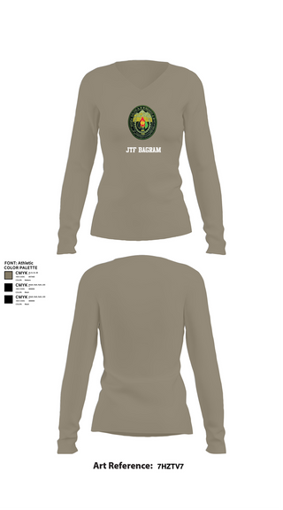 Womens Long Sleeve Vneck Shirt, JTF Bagram, , Teamtime, Team time, sublimation, custom sports apparel, team uniforms, spirit wear, spiritwear, sports uniforms, custom shirts, team store, custom team store, fundraiser sports, apparel fundraiser