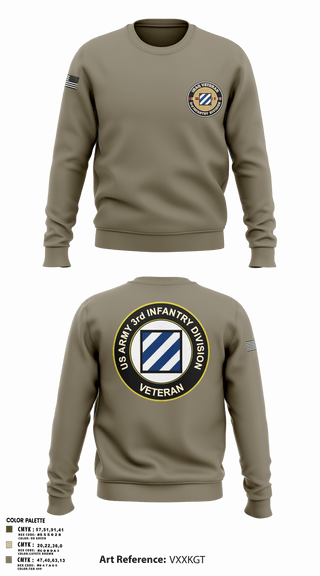 Crew Neck Sweatshirt, 1st Armored Brigade Combat Team, Army, Teamtime, Team time, sublimation, custom sports apparel, team uniforms, spirit wear, spiritwear, sports uniforms, custom shirts, team store, custom team store, fundraiser sports, apparel fundraiser