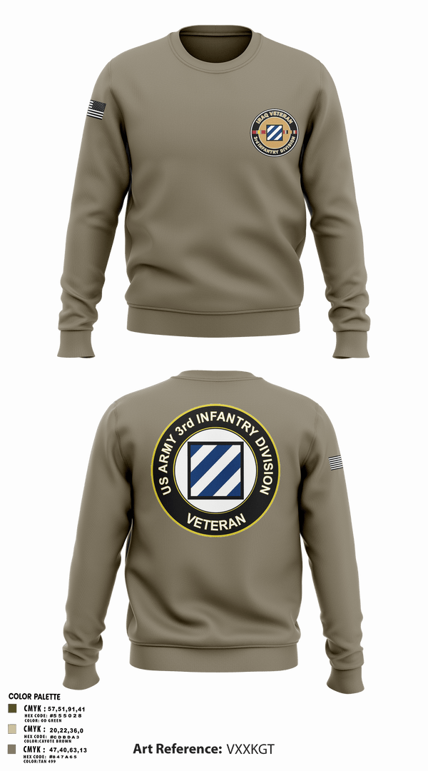 Crew Neck Sweatshirt, 1st Armored Brigade Combat Team, Army, Teamtime, Team time, sublimation, custom sports apparel, team uniforms, spirit wear, spiritwear, sports uniforms, custom shirts, team store, custom team store, fundraiser sports, apparel fundraiser