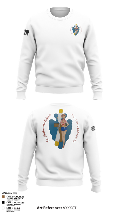 B Co. 1/114th polo Crew Neck Sweatshirt - 2