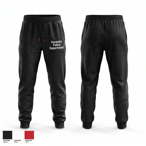 Sweatpants, Vandalia Police Department, Police, Teamtime, Team time, sublimation, custom sports apparel, team uniforms, spirit wear, spiritwear, sports uniforms, custom shirts, team store, custom team store, fundraiser sports, apparel fundraiser