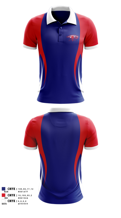 Burns Flat-Dill City Middle School 75143304 Short Sleeve Performance Polo - 1