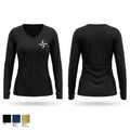 Gary Job Corps 50724796 Women's Long Sleeve V-neck Shirt - 1