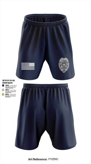 Athletic Shorts With Pockets, Fowler Police Department, Police, Teamtime, Team time, sublimation, custom sports apparel, team uniforms, spirit wear, spiritwear, sports uniforms, custom shirts, team store, custom team store, fundraiser sports, apparel fundraiser