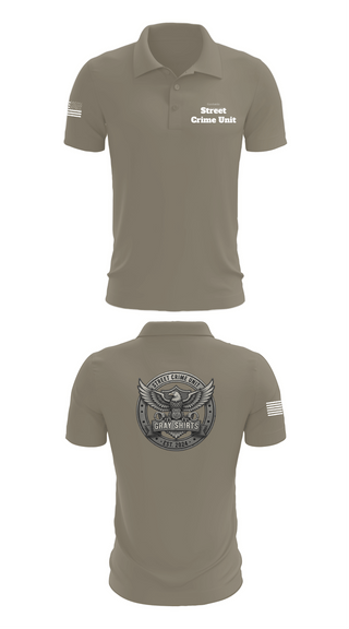 Short Sleeve Performance Polo, Street Crime Unit, Police, Teamtime, Team time, sublimation, custom sports apparel, team uniforms, spirit wear, spiritwear, sports uniforms, custom shirts, team store, custom team store, fundraiser sports, apparel fundraiser