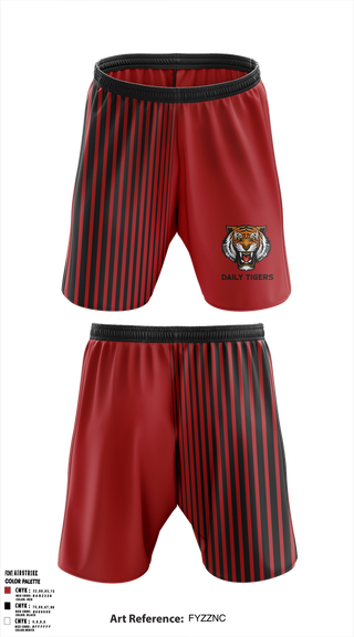 Athletic Shorts With Pockets, Daily Tigers, , Teamtime, Team time, sublimation, custom sports apparel, team uniforms, spirit wear, spiritwear, sports uniforms, custom shirts, team store, custom team store, fundraiser sports, apparel fundraiser