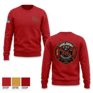 Crew Neck Sweatshirt, Earlsboro Fire Department, Fire Department, Teamtime, Team time, sublimation, custom sports apparel, team uniforms, spirit wear, spiritwear, sports uniforms, custom shirts, team store, custom team store, fundraiser sports, apparel fundraiser