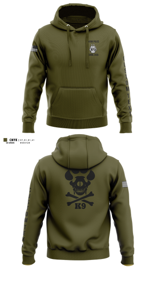 Hoodie, Yakima Police Department K9 School, Police, Teamtime, Team time, sublimation, custom sports apparel, team uniforms, spirit wear, spiritwear, sports uniforms, custom shirts, team store, custom team store, fundraiser sports, apparel fundraiser