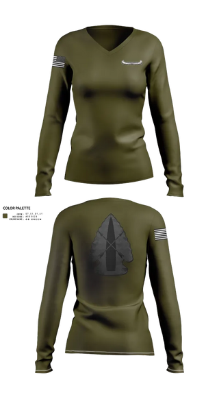 Womens Long Sleeve Vneck Shirt, HPPD Sniper Team, Police, Teamtime, Team time, sublimation, custom sports apparel, team uniforms, spirit wear, spiritwear, sports uniforms, custom shirts, team store, custom team store, fundraiser sports, apparel fundraiser