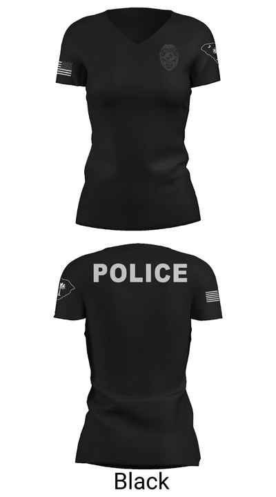 Bluffton PD 22287446 Women's Short Sleeve V-neck Shirt - 27