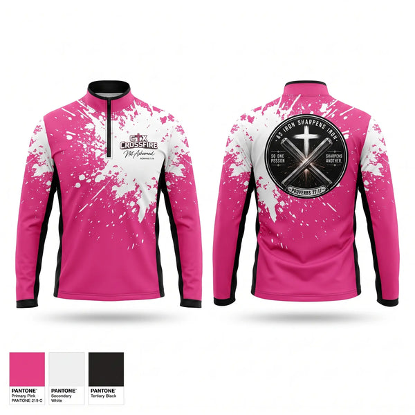 Quarter Zip Jacket, CTX Crossfire, Softball, Teamtime, Team time, sublimation, custom sports apparel, team uniforms, spirit wear, spiritwear, sports uniforms, custom shirts, team store, custom team store, fundraiser sports, apparel fundraiser