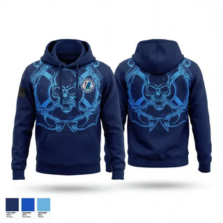 Hoodie, US Coast Guard Sector New York Lower Manhattan Aux Flotilla, Coast Guard, Teamtime, Team time, sublimation, custom sports apparel, team uniforms, spirit wear, spiritwear, sports uniforms, custom shirts, team store, custom team store, fundraiser sports, apparel fundraiser