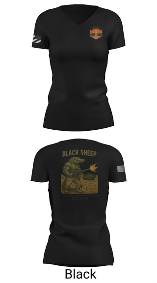 Womens Short Sleeve Vneck Shirt, 4th Assault Amphibian Battalion, Company B, , Teamtime, Team time, sublimation, custom sports apparel, team uniforms, spirit wear, spiritwear, sports uniforms, custom shirts, team store, custom team store, fundraiser sports, apparel fundraiser