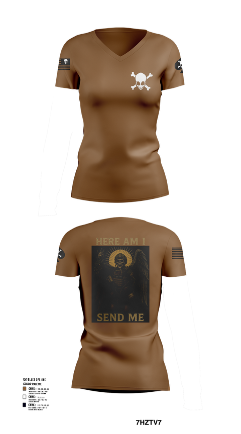 Womens Short Sleeve Vneck Shirt, Charlie Co., , Teamtime, Team time, sublimation, custom sports apparel, team uniforms, spirit wear, spiritwear, sports uniforms, custom shirts, team store, custom team store, fundraiser sports, apparel fundraiser
