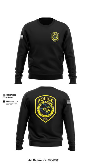 Crew Neck Sweatshirt, Robstown police department, , Teamtime, Team time, sublimation, custom sports apparel, team uniforms, spirit wear, spiritwear, sports uniforms, custom shirts, team store, custom team store, fundraiser sports, apparel fundraiser