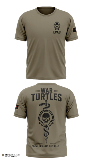 Old School Cotton Shirt, War turtles, Army, Teamtime, Team time, sublimation, custom sports apparel, team uniforms, spirit wear, spiritwear, sports uniforms, custom shirts, team store, custom team store, fundraiser sports, apparel fundraiser