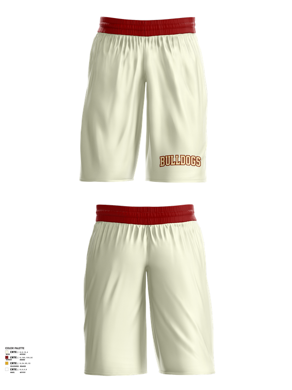 Mens Basketball Shorts, Bulldogs, Men's Basketball, Teamtime, Team time, sublimation, custom sports apparel, team uniforms, spirit wear, spiritwear, sports uniforms, custom shirts, team store, custom team store, fundraiser sports, apparel fundraiser
