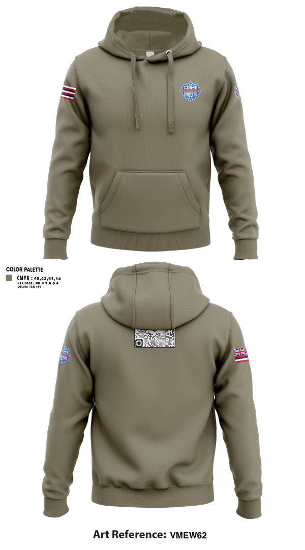 Hoodie, CrimeStoppers Honolulu, Police, Teamtime, Team time, sublimation, custom sports apparel, team uniforms, spirit wear, spiritwear, sports uniforms, custom shirts, team store, custom team store, fundraiser sports, apparel fundraiser