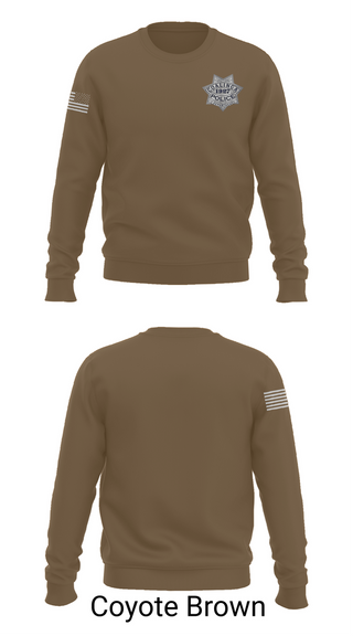 Crew Neck Sweatshirt, Coalinga Police Department, Police, Teamtime, Team time, sublimation, custom sports apparel, team uniforms, spirit wear, spiritwear, sports uniforms, custom shirts, team store, custom team store, fundraiser sports, apparel fundraiser