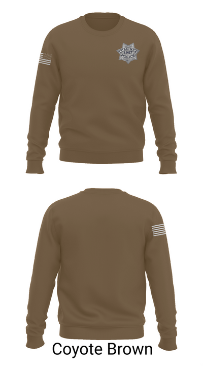 Coalinga Police Department Crew Neck Sweatshirt - 5