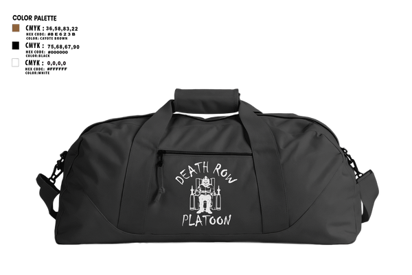 Duffle Bag, Death Row Platoon, Tomahawk Troop, 5/4 CAV, 2ABCT, 1ID, , Teamtime, Team time, sublimation, custom sports apparel, team uniforms, spirit wear, spiritwear, sports uniforms, custom shirts, team store, custom team store, fundraiser sports, apparel fundraiser