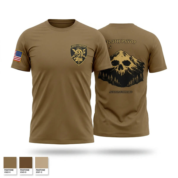 Old School Cotton Feel Shirt, 320th PSYOP, Army, Teamtime, Team time, sublimation, custom sports apparel, team uniforms, spirit wear, spiritwear, sports uniforms, custom shirts, team store, custom team store, fundraiser sports, apparel fundraiser