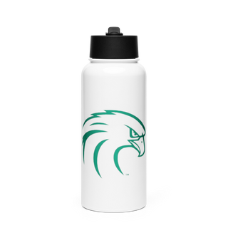 NSU Riverhawks Football 89263546 Stainless Steel Water Bottle with a Straw Lid