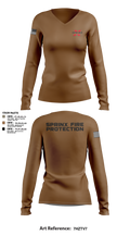 SPRINX FIRE PROTECTION 22334846 Women's Long Sleeve V-neck Shirt - 5