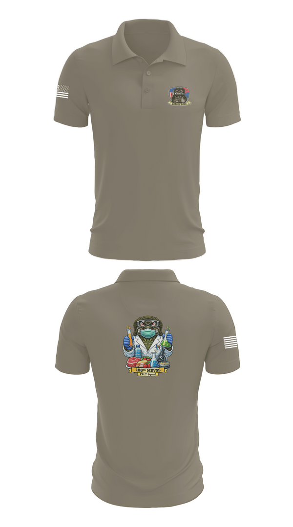 Short Sleeve Performance Polo, 106th MDVSS, Army, Teamtime, Team time, sublimation, custom sports apparel, team uniforms, spirit wear, spiritwear, sports uniforms, custom shirts, team store, custom team store, fundraiser sports, apparel fundraiser