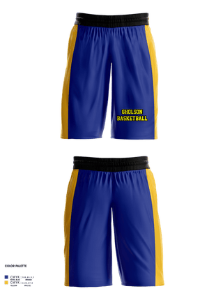Womens Basketball Shorts, Gholson, Women's Basketball, Teamtime, Team time, sublimation, custom sports apparel, team uniforms, spirit wear, spiritwear, sports uniforms, custom shirts, team store, custom team store, fundraiser sports, apparel fundraiser