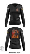 Repair division 53325432 Women's Long Sleeve V-neck Shirt - 101