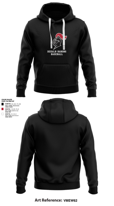 DeKalb Barons Baseball 24379984 Hoodie - 1