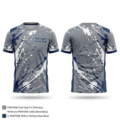 Farragut Track Club Soft Poly Tee Cotton Like Feel - 1