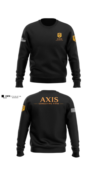 Crew Neck Sweatshirt, Axis Consulting Firm LLC, , Teamtime, Team time, sublimation, custom sports apparel, team uniforms, spirit wear, spiritwear, sports uniforms, custom shirts, team store, custom team store, fundraiser sports, apparel fundraiser