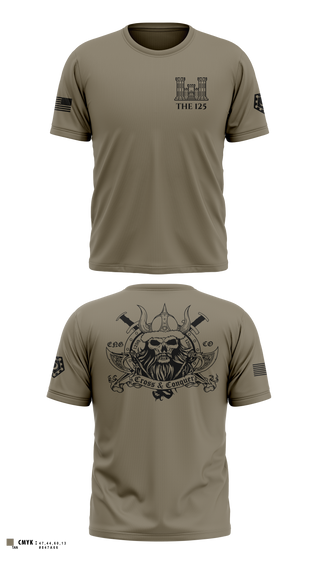 Short Sleeve Performance Shirt, 125 ENGINEER COMPANY, National Guard, Teamtime, Team time, sublimation, custom sports apparel, team uniforms, spirit wear, spiritwear, sports uniforms, custom shirts, team store, custom team store, fundraiser sports, apparel fundraiser