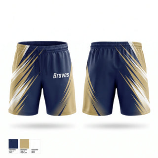 Athletic Shorts With Pockets, Braves, Softball, Teamtime, Team time, sublimation, custom sports apparel, team uniforms, spirit wear, spiritwear, sports uniforms, custom shirts, team store, custom team store, fundraiser sports, apparel fundraiser