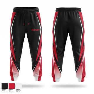 Sweatpants, Braves, Men's Soccer, Teamtime, Team time, sublimation, custom sports apparel, team uniforms, spirit wear, spiritwear, sports uniforms, custom shirts, team store, custom team store, fundraiser sports, apparel fundraiser