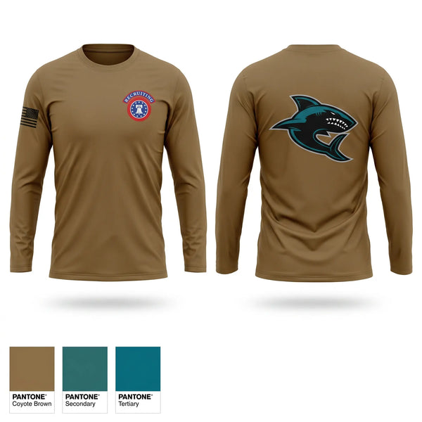 Long Sleeve Performance Shirt, San Diego North Recruiting Company, Army, Teamtime, Team time, sublimation, custom sports apparel, team uniforms, spirit wear, spiritwear, sports uniforms, custom shirts, team store, custom team store, fundraiser sports, apparel fundraiser
