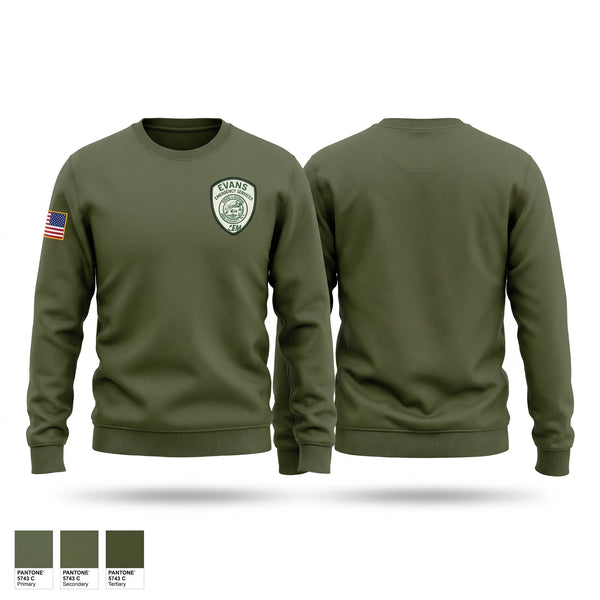 Crew Neck Sweatshirt, Evans Emergency Services, Fire Department, Teamtime, Team time, sublimation, custom sports apparel, team uniforms, spirit wear, spiritwear, sports uniforms, custom shirts, team store, custom team store, fundraiser sports, apparel fundraiser