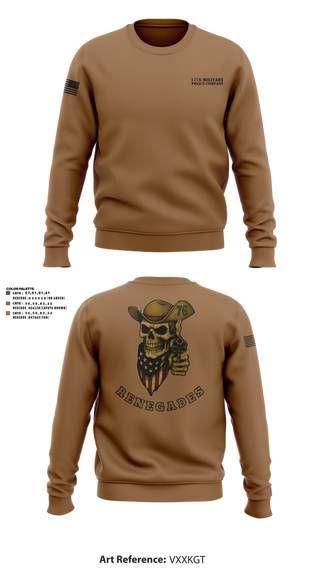 Crew Neck Sweatshirt, 1776 Military Police Company, , Teamtime, Team time, sublimation, custom sports apparel, team uniforms, spirit wear, spiritwear, sports uniforms, custom shirts, team store, custom team store, fundraiser sports, apparel fundraiser