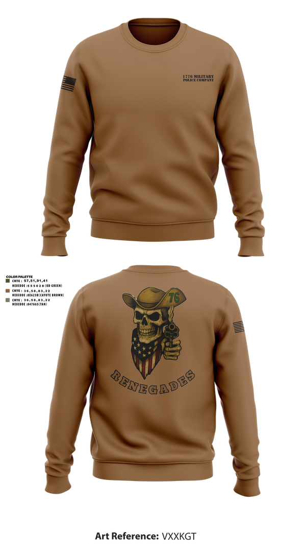 Crew Neck Sweatshirt, 1776 Military Police Company, , Teamtime, Team time, sublimation, custom sports apparel, team uniforms, spirit wear, spiritwear, sports uniforms, custom shirts, team store, custom team store, fundraiser sports, apparel fundraiser
