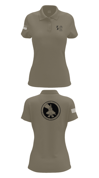 VMFA-121 16831306 Women's Short Sleeve Performance Polo  - 75