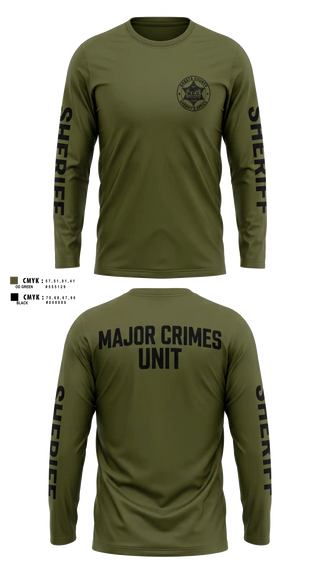 Long Sleeve Performance Shirt, Shasta County Major Crimes Unit, Police, Teamtime, Team time, sublimation, custom sports apparel, team uniforms, spirit wear, spiritwear, sports uniforms, custom shirts, team store, custom team store, fundraiser sports, apparel fundraiser