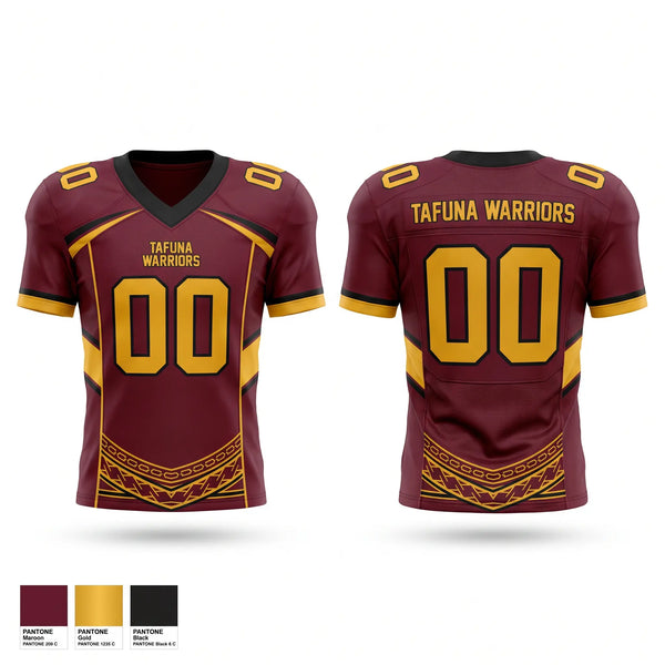 Football Jersey, TAFUNA WARRIORS, , Teamtime, Team time, sublimation, custom sports apparel, team uniforms, spirit wear, spiritwear, sports uniforms, custom shirts, team store, custom team store, fundraiser sports, apparel fundraiser