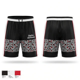 Athletic Shorts With Pockets, Delta Airlines, , Teamtime, Team time, sublimation, custom sports apparel, team uniforms, spirit wear, spiritwear, sports uniforms, custom shirts, team store, custom team store, fundraiser sports, apparel fundraiser