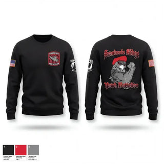 Crew Neck Sweatshirt, Hawk Battalion, Army, Teamtime, Team time, sublimation, custom sports apparel, team uniforms, spirit wear, spiritwear, sports uniforms, custom shirts, team store, custom team store, fundraiser sports, apparel fundraiser